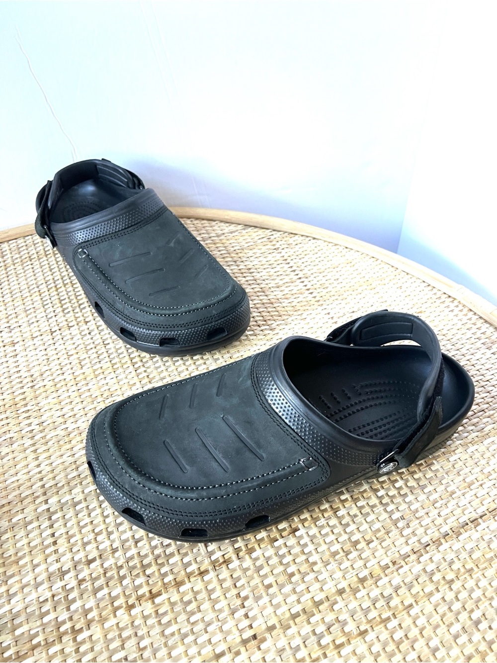 Crocs Mens Classic Yukon Vista II LiteRide Clogs graphite adj heel strap 11 - Picture 6 of 10